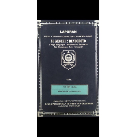 

sampul raport hotprint dg isian 30 lembar