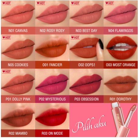 [BPOM] PINKFLASH Matte Liquid Lipstick Lasting Waterproof Lip Tint Shimmer Lip Gloss Velvet Matte-1