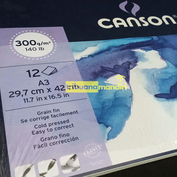 

Sketsagambar- Canson Montval A3/300Gms -12 Sheets (Pad) - 200807320 -Buku-Gambar-Sketsa.