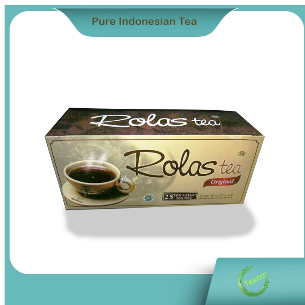 

Teh Celup Asli 50 gr - isi 25 pck - Rolas teh hitam