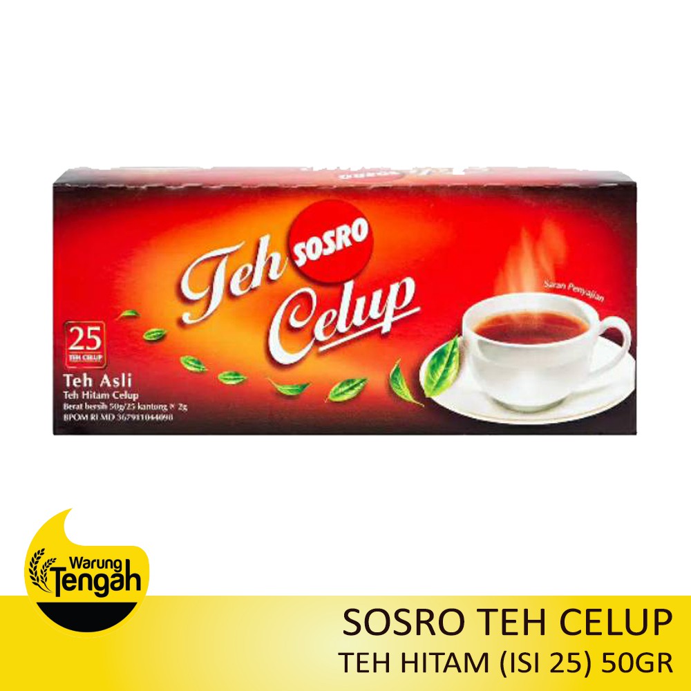 

[PACK] Sosro Teh Celup Isi 25 Tea Bag x 2gr