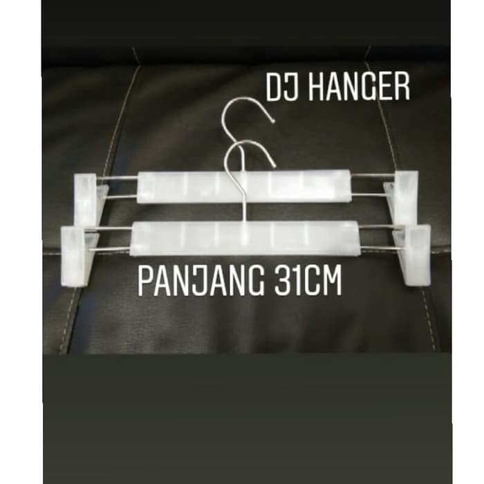 Hanger Jepit Plastik Impor Natural (31cm) | Gantungan Jepit Serbaguna