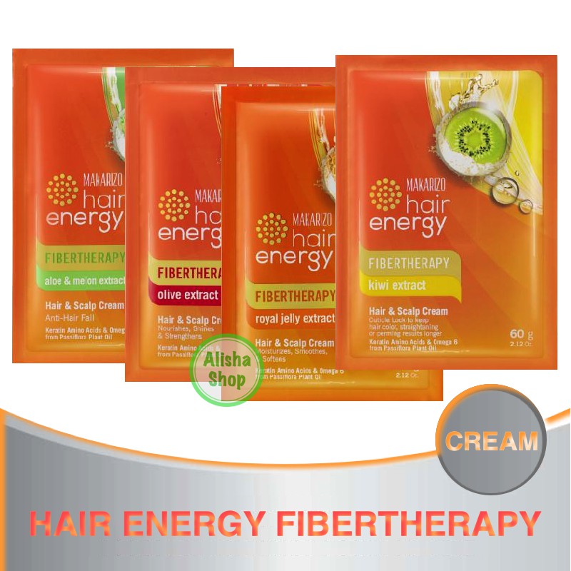 MAKARIZO Hair Energy Fibertherapy Hair & Scalp Cream | Shopee Indonesia