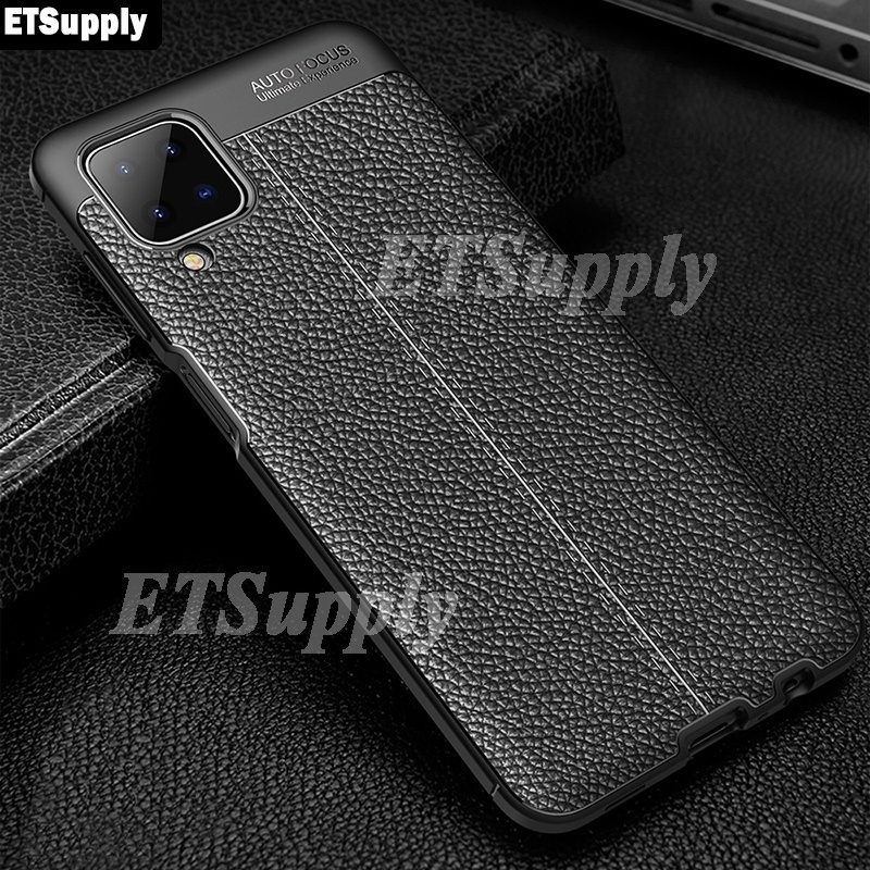 For Samsung Galaxy M33 Back Case Cover Luxury Carbon Leather Shockproof Soft for Samsung Galaxy M33 