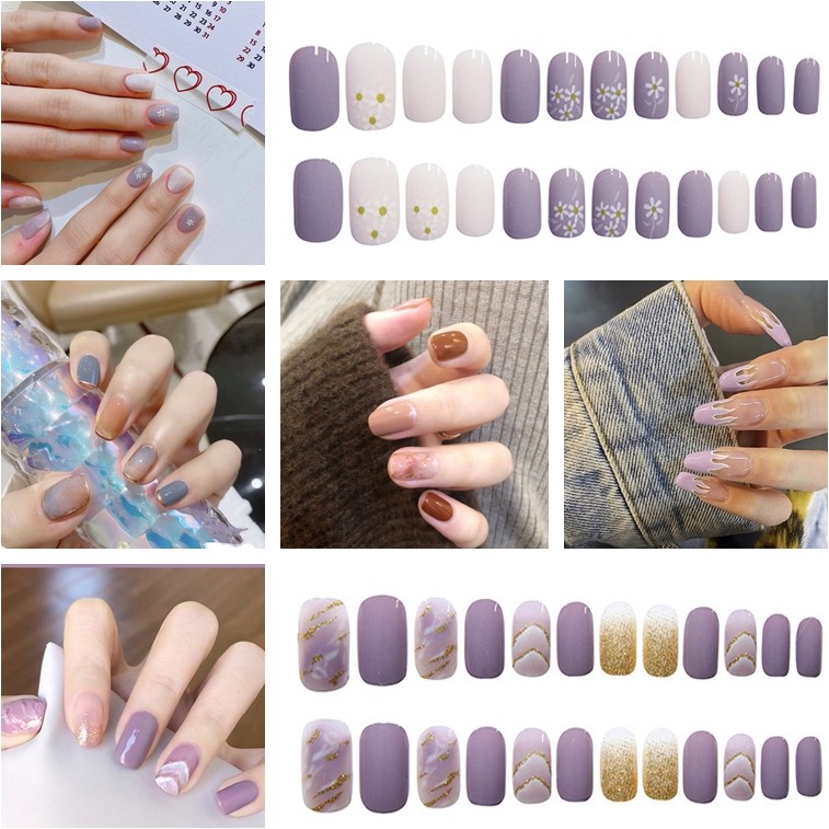 Top Ide 17+ Nails Warna Ungu