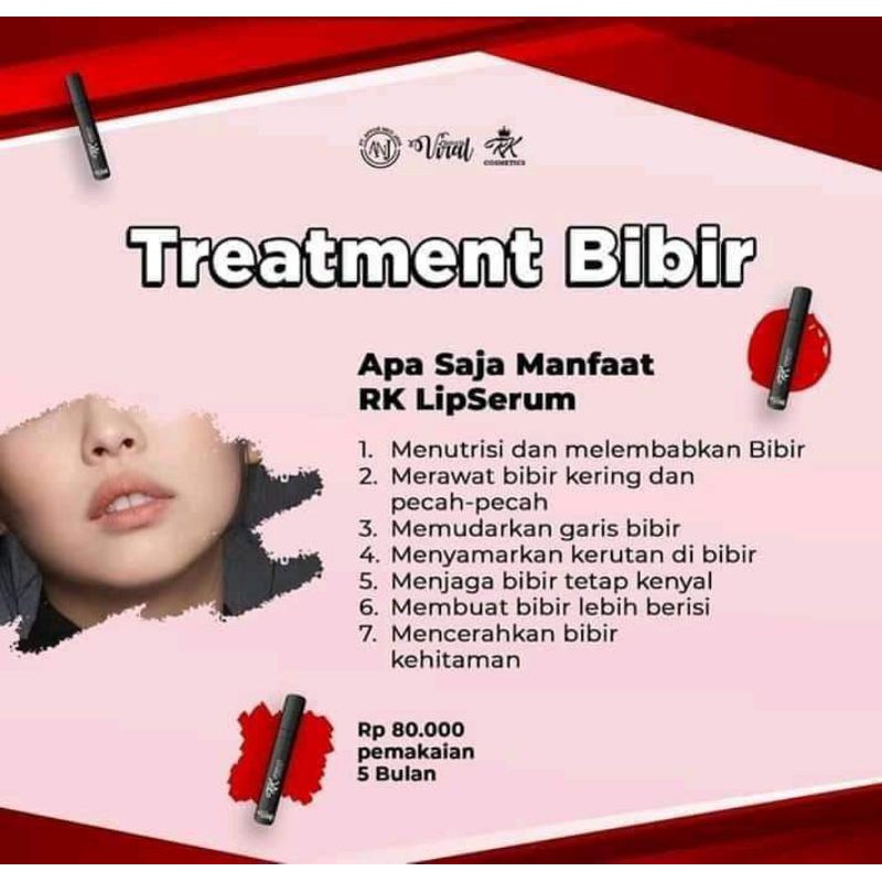 COD RK LIPSERUM BARU!!! ORIGINAL BPOM - CEWEK COWOK BISA PAKAI, PEROKOK, BIBIR GELAP HITAM KERING