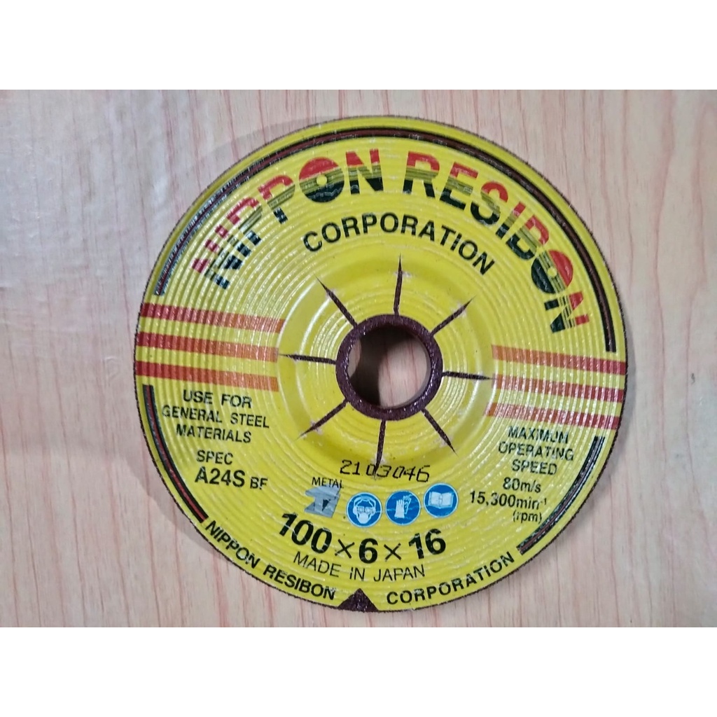 MATA POLES GURINDA NIPPON RESIBON 4 inch x 6 mm MATA POTONG GURINDA B82 BATU POTONG WD POLES Mata Ge