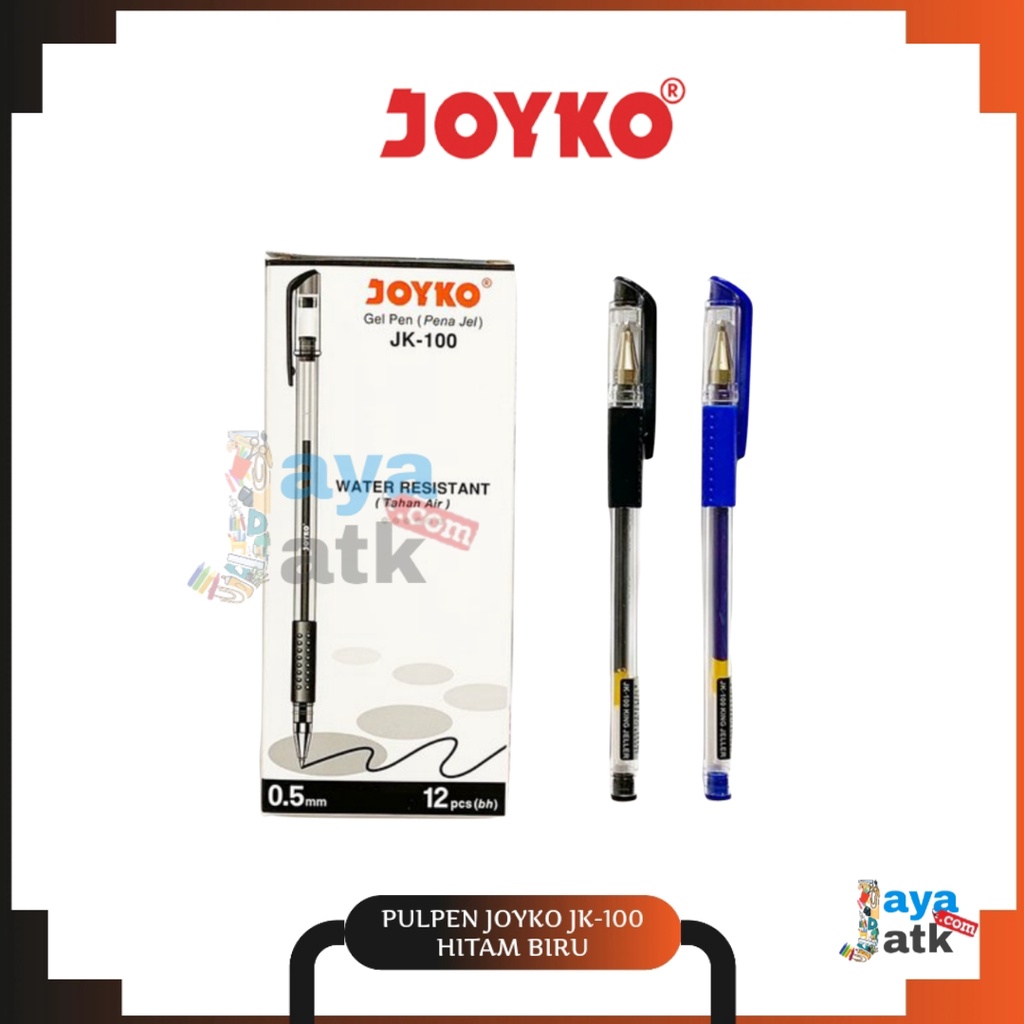 

(PACK) Pulpen Ballpoint Pena Gel 0,5 - Joyko JK-100