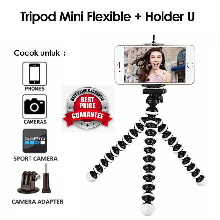 Holder Tripod Handphone Mini Flexible Gorilla Pod