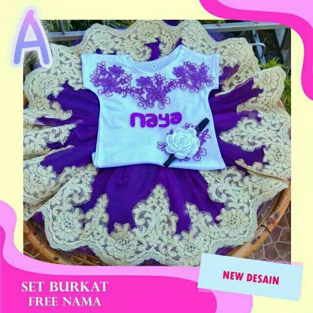 Set skirt tutu burkat