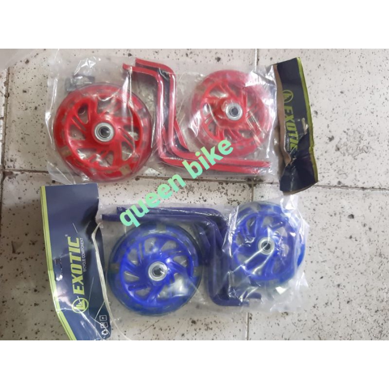 Roda Bantu Sepeda Roda Samping Sepeda Anak 12 / 16 LAMPU EXOTIC