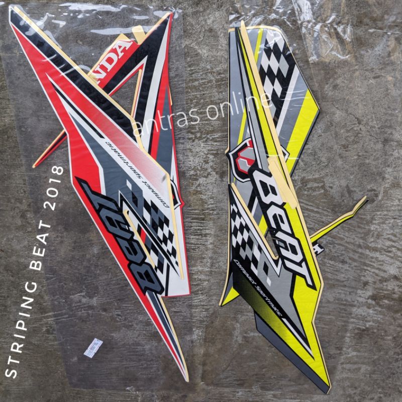 Striping Beat FI ESP 2018 - Stiker Lis Motor Standar