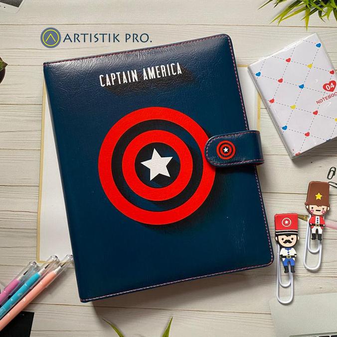 

Office & Stationery | Document Organizer | Binder Printing Motip Captain America Blue A5/20Ring, B5/26Ring | Best Seller