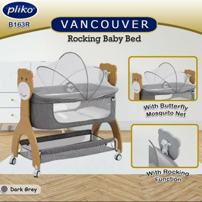 Box Pliko B 163 R Vancouver Rocking Baby Bed / Tempat Tidur Bayi