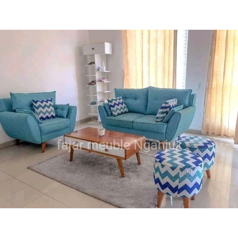 sofa retro minimalis 211 + puff