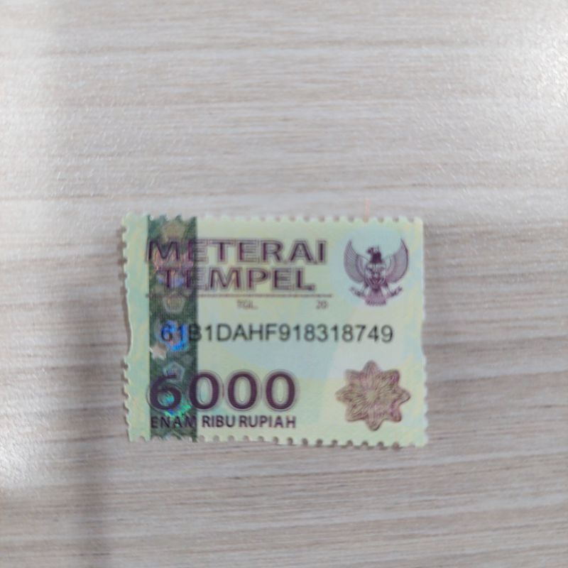 Meterai tempel 6000