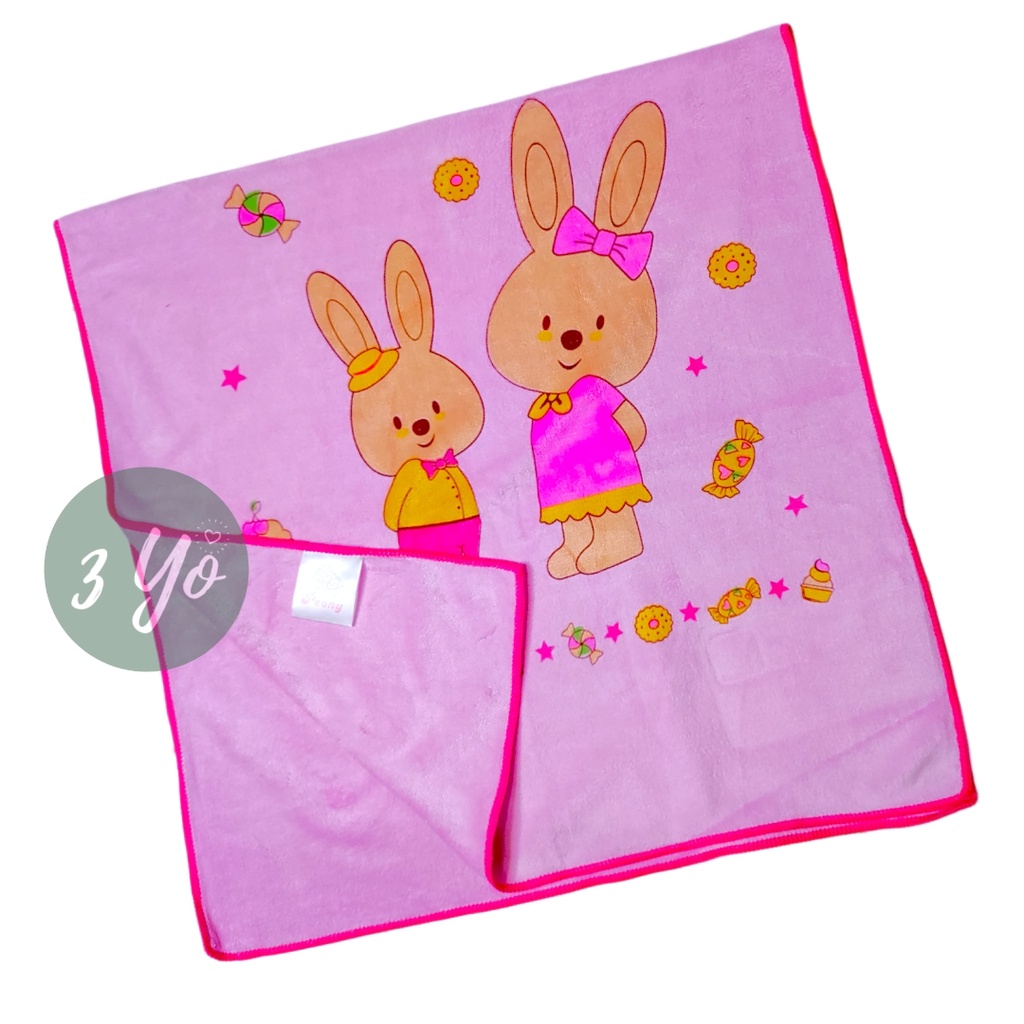 Handuk Bayi Peony SNI - Handuk Bayi Microfiber Warna Warni 50x100 Cm