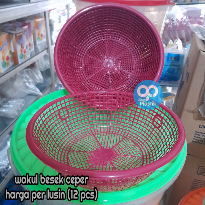 besek plastik/wakul plastik 1 lusin (12 pcs)