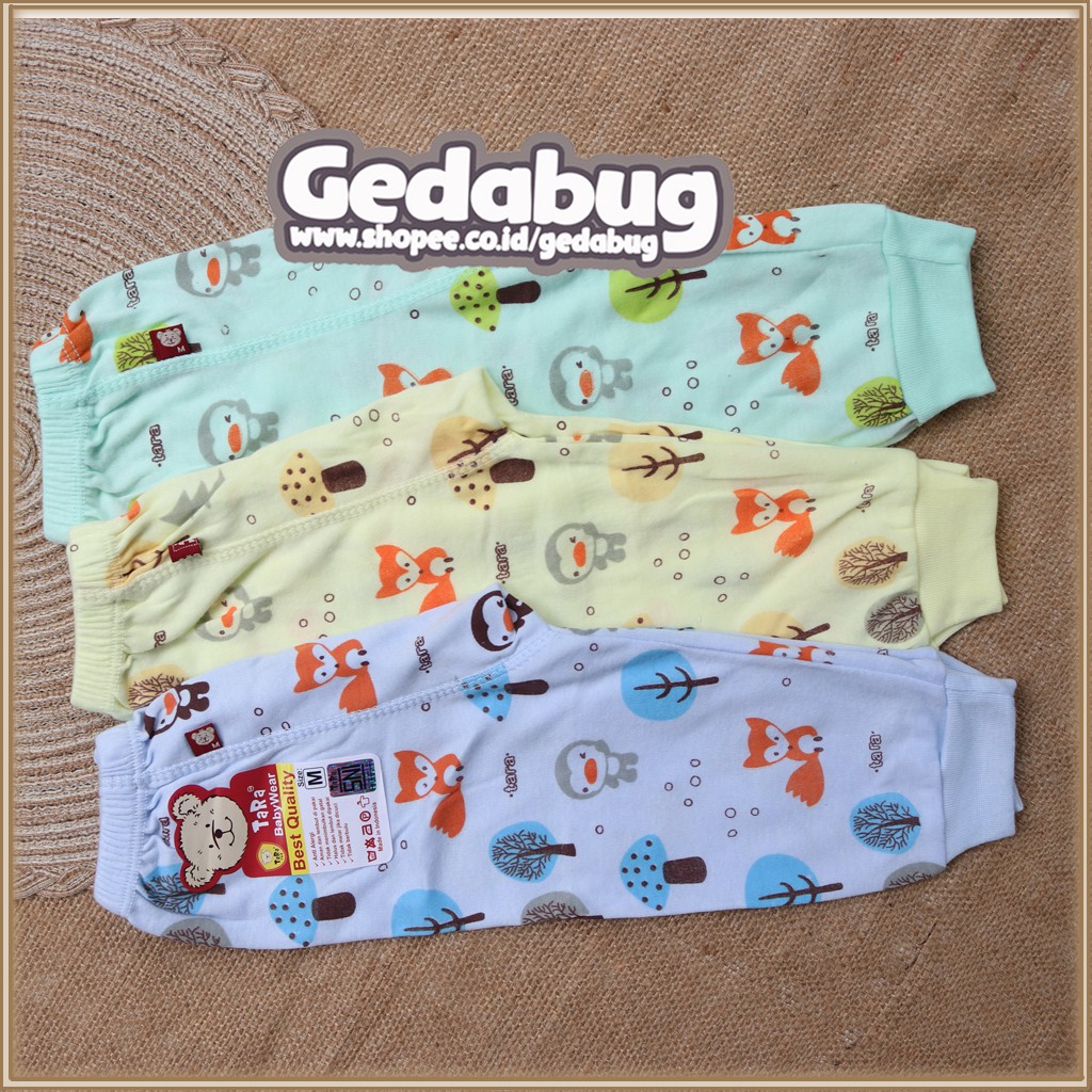 Celana Panjang TARA Warna | Celana Bayi &amp; Anak motif Random | Gedabug