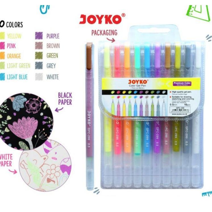 

Terlaris.. Pulpen Gel Joyko/Color Gel Pen GPC-299 Premium