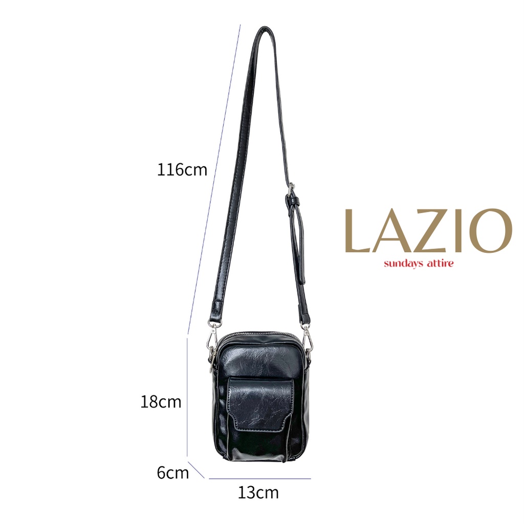 Sundays Attire - LAZIO Phone Sling Bag PU Leather / Tas Unisex