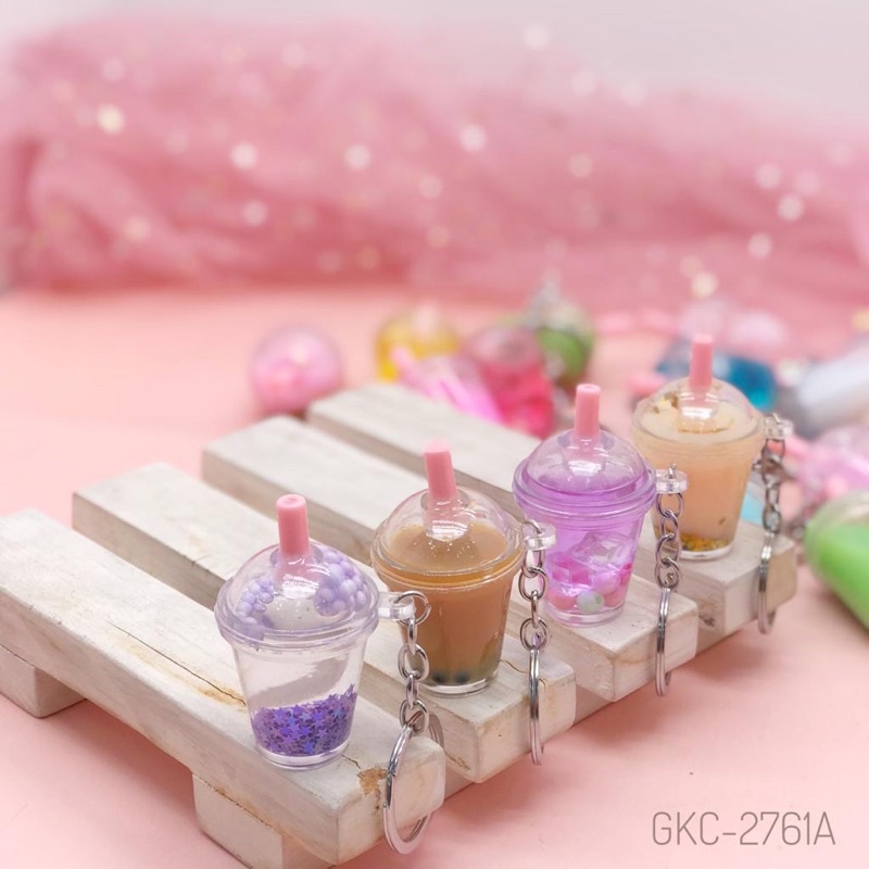 Gantungan kunci boba / mainan boba / gantungan kunci bentuk gelas boba / lucky charm boba
