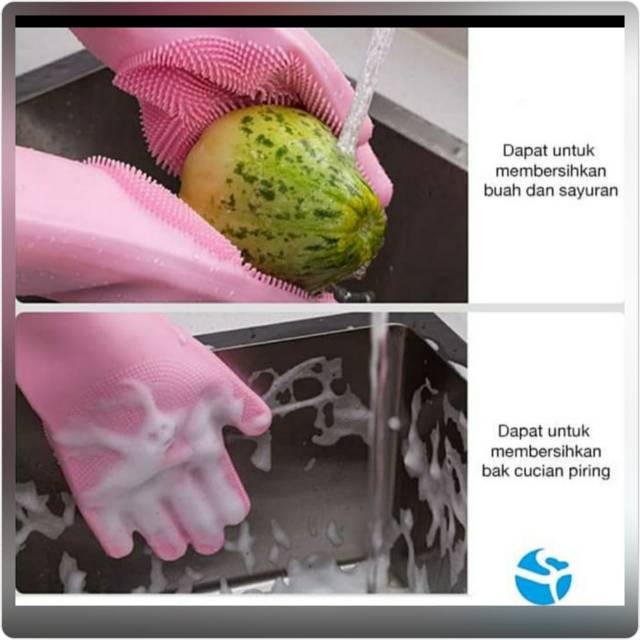 MAGIC SILICONE GLOVE SARUNG TANGAN CUCI PIRING SILIKON