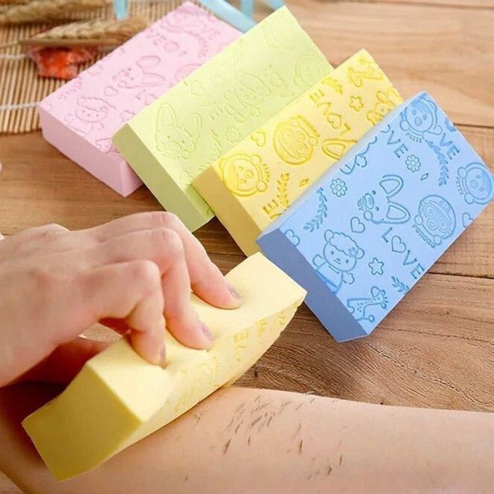 Spon Mandi Pengangkat Daki Sponge Lembut Anti Bakteri Shower Bath