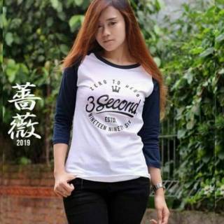  Kaos  raglan cewek distro kaos  raglan cewek pakaian 