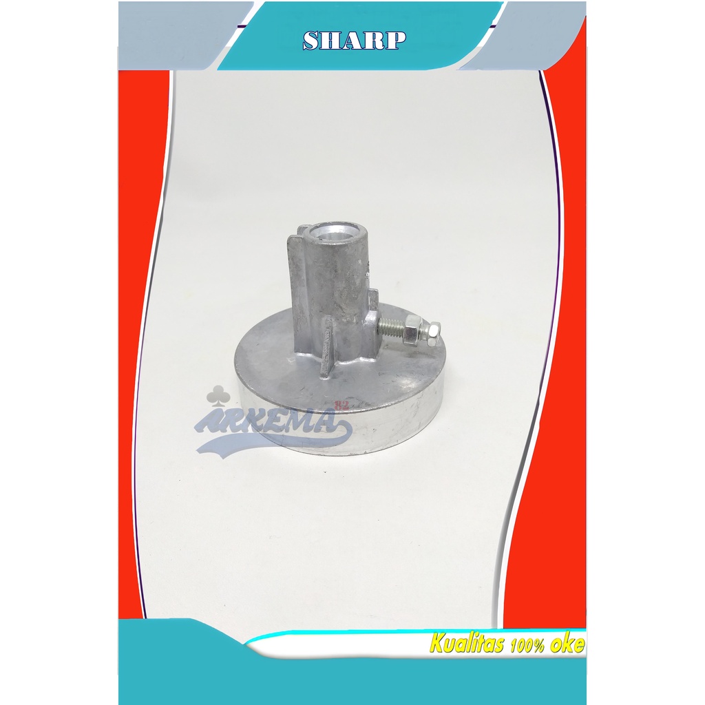 PULLY MOTOR DINAMO SPIN PENGERING SHARP 12MM - 10MM | PULI / PULEY TIANG AS SAMBUNGAN KE TABUNG