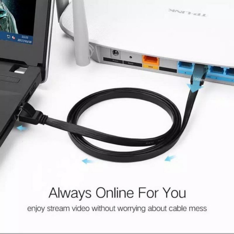 Ugreen Kabel Lan Cat7 Rj45 10Gbps NW106 SSTP - Ugreen Kabel LAN RJ45 Original