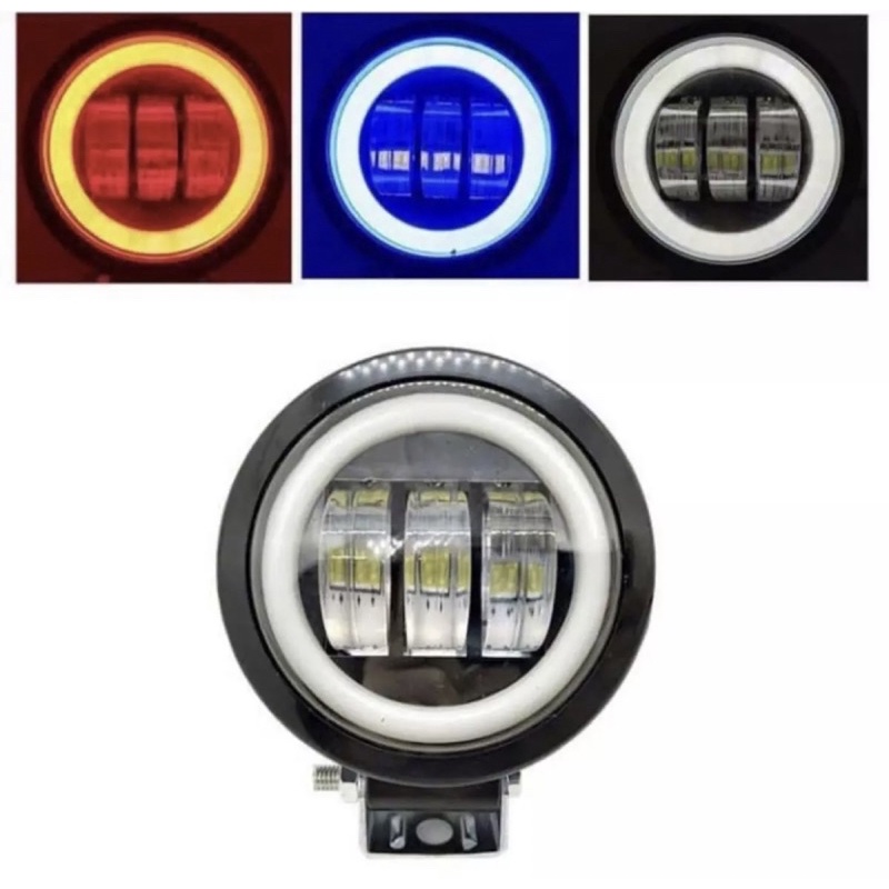 PROMO LAMPU TEMBAK DAYMAKER MINI 3LENSA LED WaterProof universal motor mobil