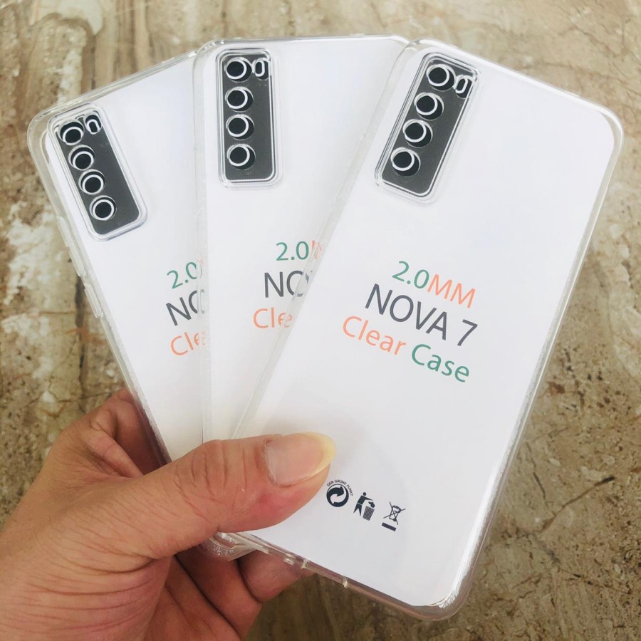 HUAWEI P20 PRO NOVA 5T NOVA 7 HONOR 20 HONOR 20 PRO CASE HD BENING CLEAR 2.00mm SOFTCASE SILIKON KARET CASING TPU COVER PELINDUNG BELAKANG