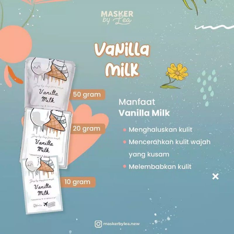 Masker organik by Lea Gloria 10gr 50 pcs