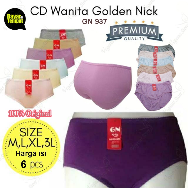 Celana Dalam Wanita Golden Nick Original Cd Wanita MURAH Jumbo - C937GN-Vegasusstore1 (COD)