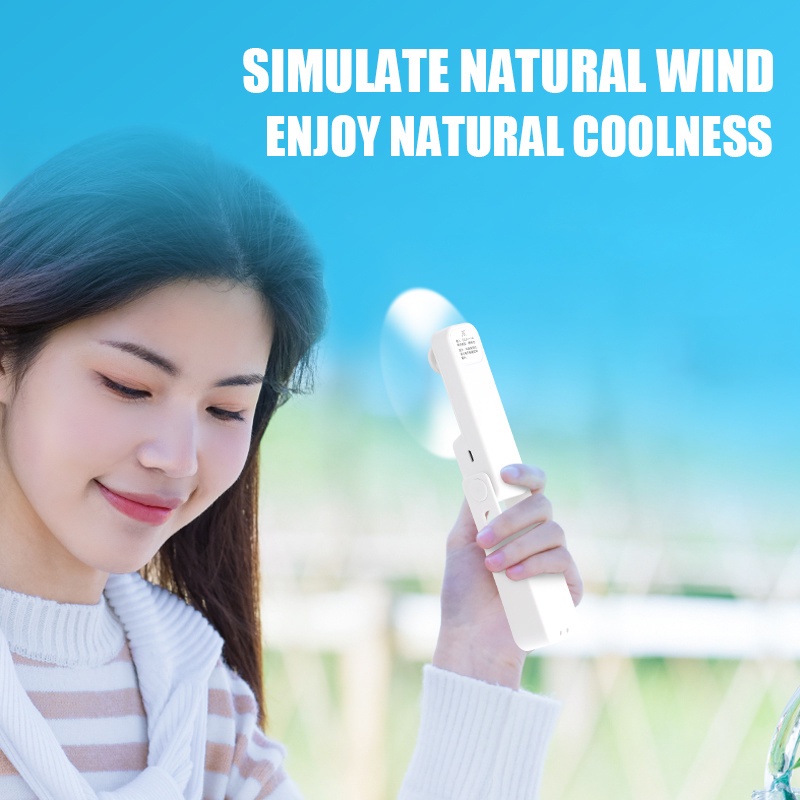 Kipas Angin Mini Portable 1200mAh Charge USB Mini Fan