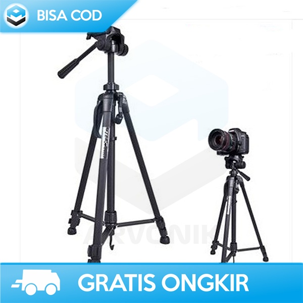 STAND TRIPOD LIGHTWEIGHT BY WEIFENG WT-3540 KOKOH SAMPAI 3 Kg PORTABLE