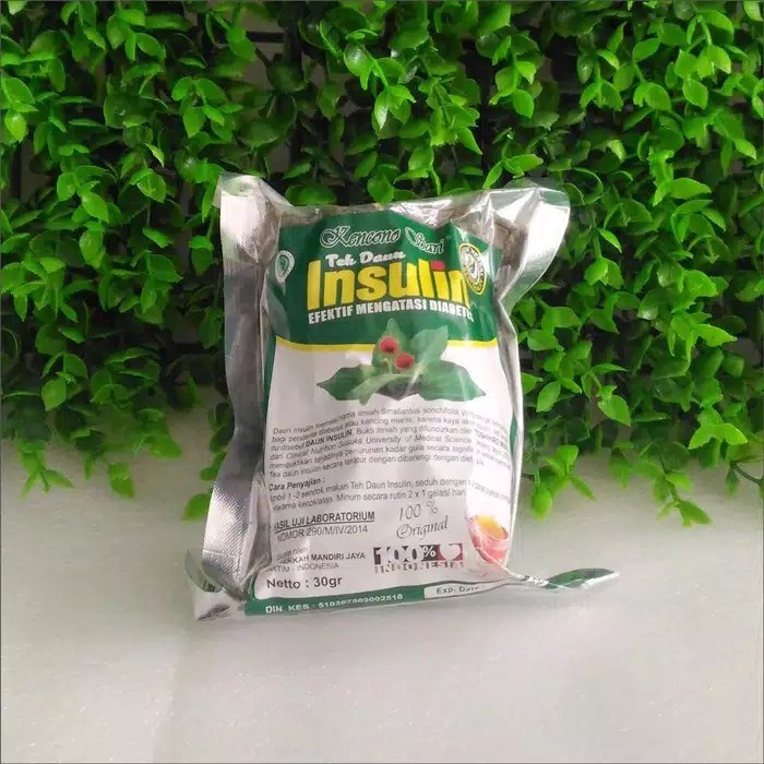 Teh Seduh Daun Insulin Obat Herbal Alami Diabetes Asli Original insulin curah