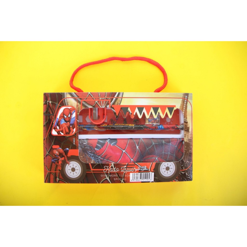 

909-STUDY SET PERLENGKAPAN SEKOLAH MOTIF UNICORN/SPIDERMAN