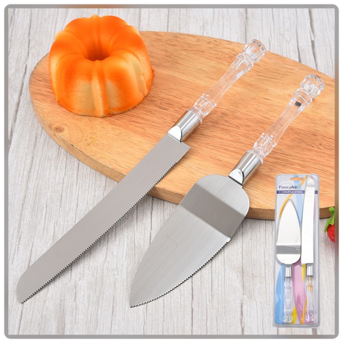 READY PISAU ROTI POTONG KUE SAMURAI WEDDING CAKE KNIFE + CAKE SERVER 2 SET TERLARIS