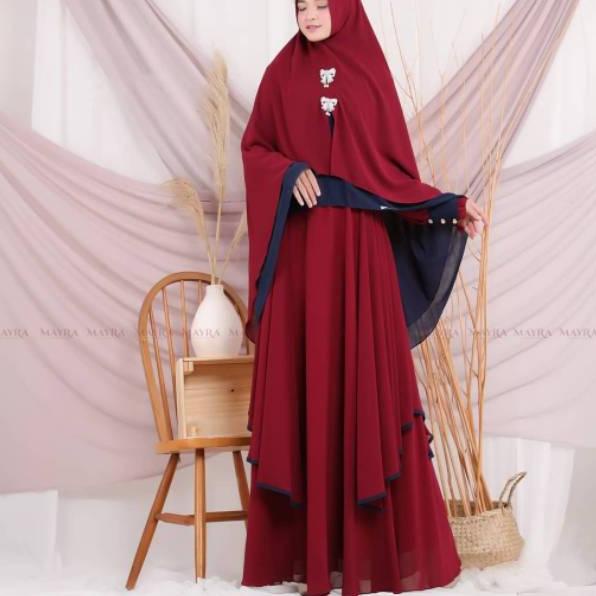 ❉ M L XL XXL Baju Gamis ukuran Jumbo Terbaru 2021 BIG SIZE LD 120 Kaffa Syari Matt Ceruty Babydoll S