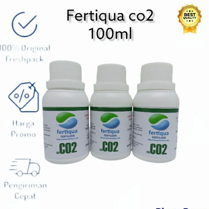 Fertiqua eco Co2 pupuk cair aquascape Kemasan 100ML Botol Kecil