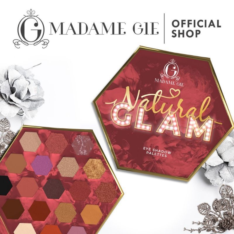 Madame Gie Natural Glam Eyeshadow Palettes (Free Bubble)