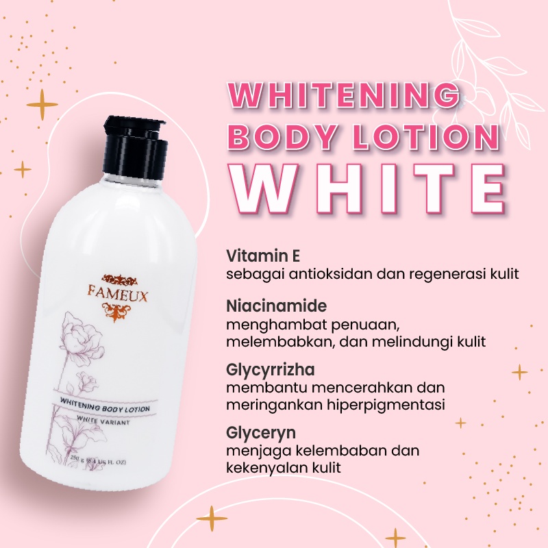 FAMEUX BODY LOTION WHITE VARIAN 250G -NJ