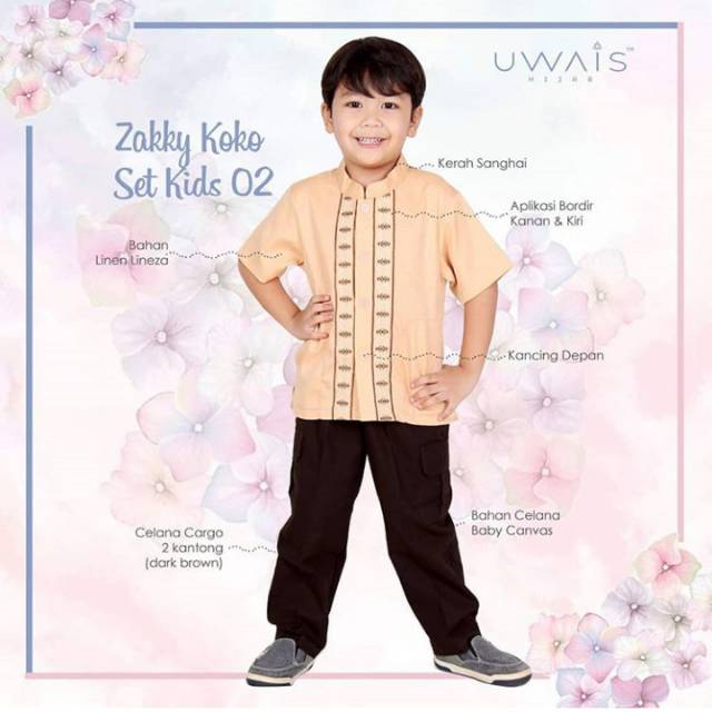 Zakky koko dad & Stelan koko kids by uwais hijab