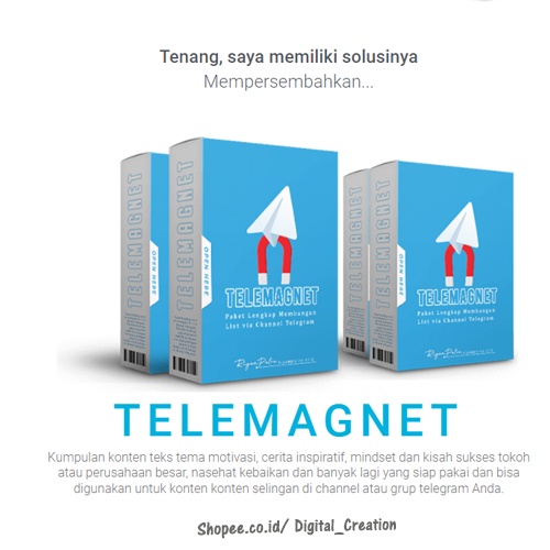 Telemagnet Konten Teks Motivasi Inspiratif Sukses Full Bonus