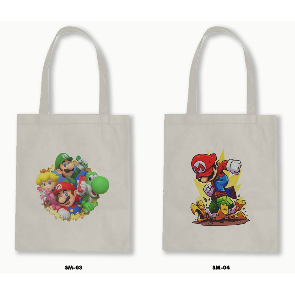 TOTE BAG BLACU - SUPER MARIO BROS