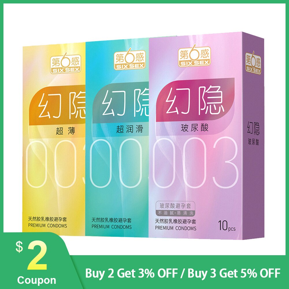 PREORDER Premium Kondom 003 Ultra Tipis Super Lembab Asam Hyaluronic Kondom untuk Pria Seks Mainan