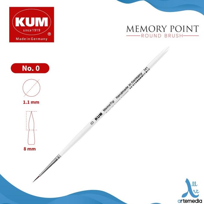 

Kuas Lukis Kum Memory Point Round Synthetic Brush Short Handle