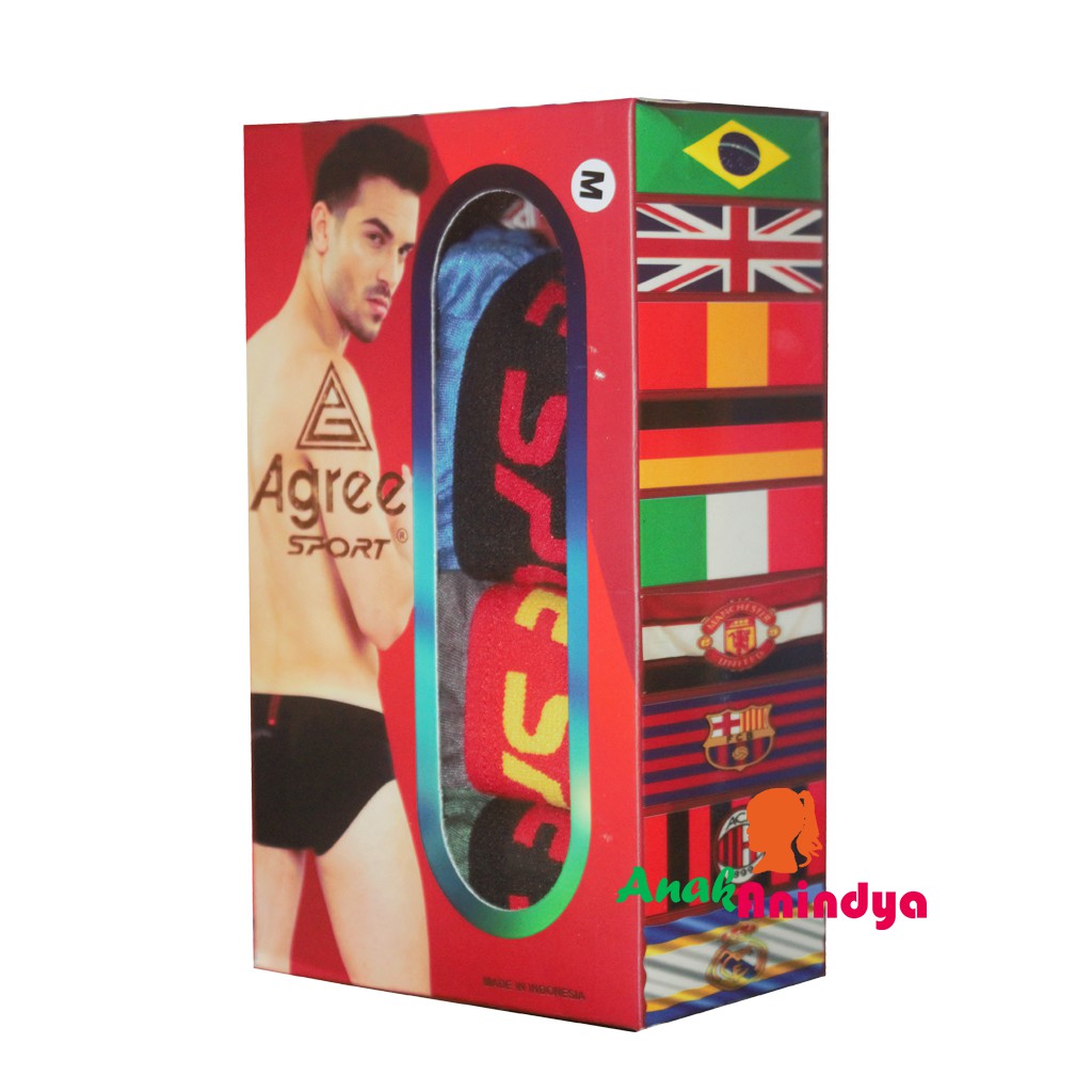 3 PCS CELANA DALAM PRIA AGREE SPORT | CD PRIA AGREE SPORT 2309